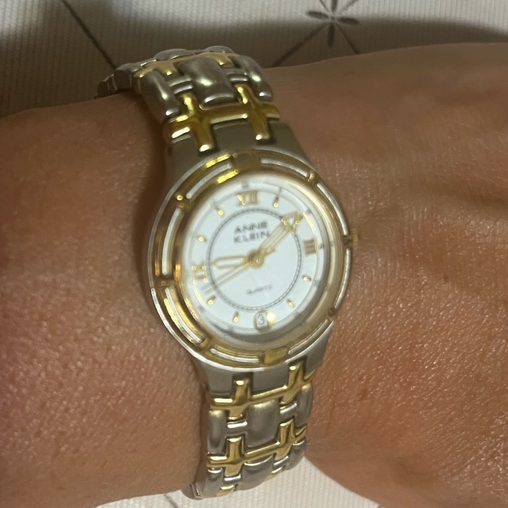 Anne Klein Gold and‎ Silver Bracelet Watch